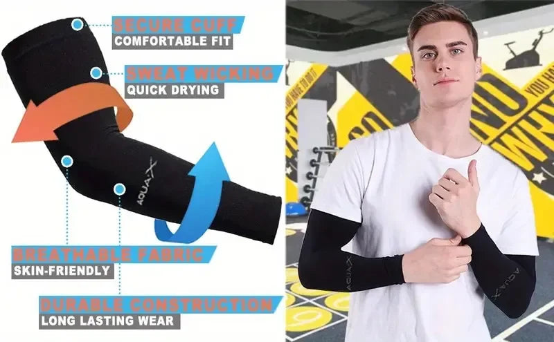 3 Pair of Breathable Sun Protection Sleeves - Breathable & UV Protective Gear for Sports, Work, Driving, & Outdoor Adventures