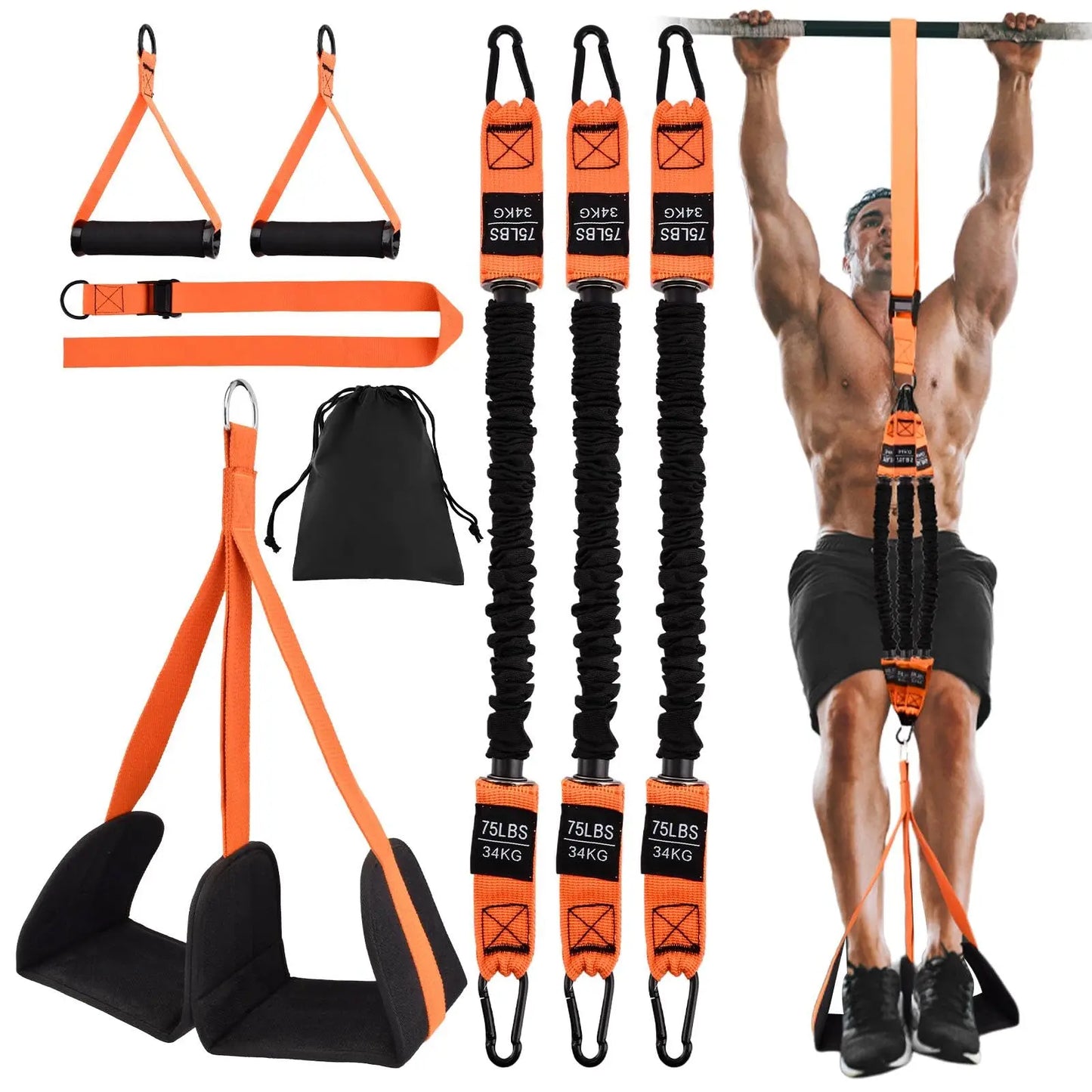 Pull Up Assistance Bands Set Resistance Strap for Pull-ups Assist