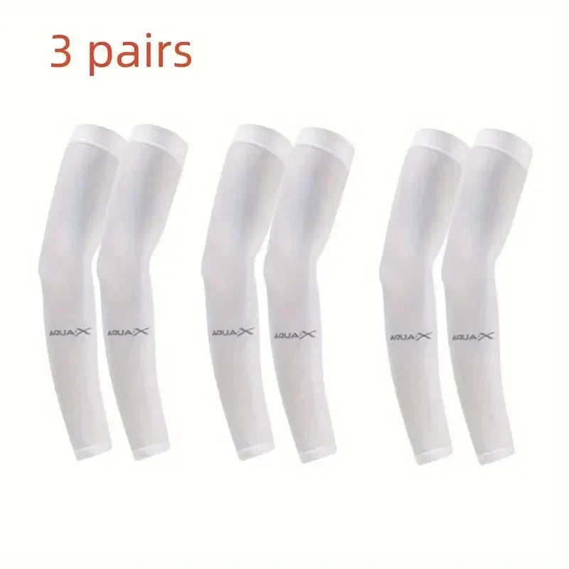 3 Pair of Breathable Sun Protection Sleeves - Breathable & UV Protective Gear for Sports, Work, Driving, & Outdoor Adventures