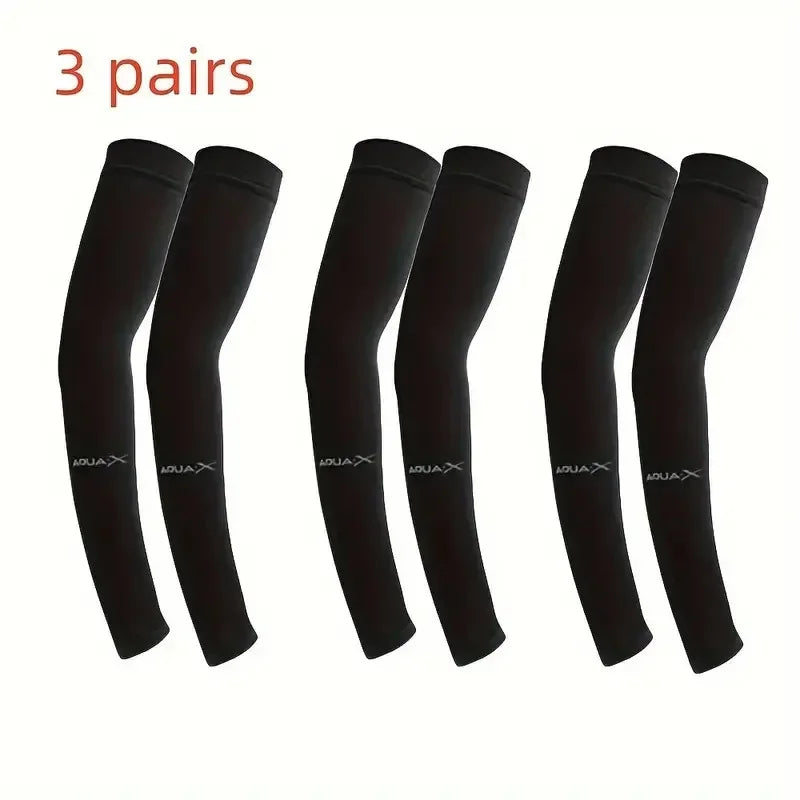 3 Pair of Breathable Sun Protection Sleeves - Breathable & UV Protective Gear for Sports, Work, Driving, & Outdoor Adventures